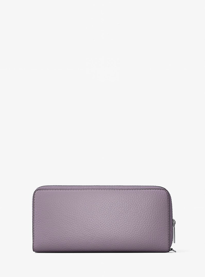 Cartera Continental grande de piel granulada in LILA | Michael Kors
