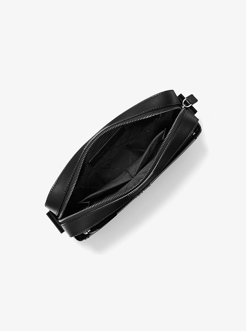 Grand sac &agrave; bandouli&egrave;re utilitaire Rivington en cuir in NOIR | Michael Kors