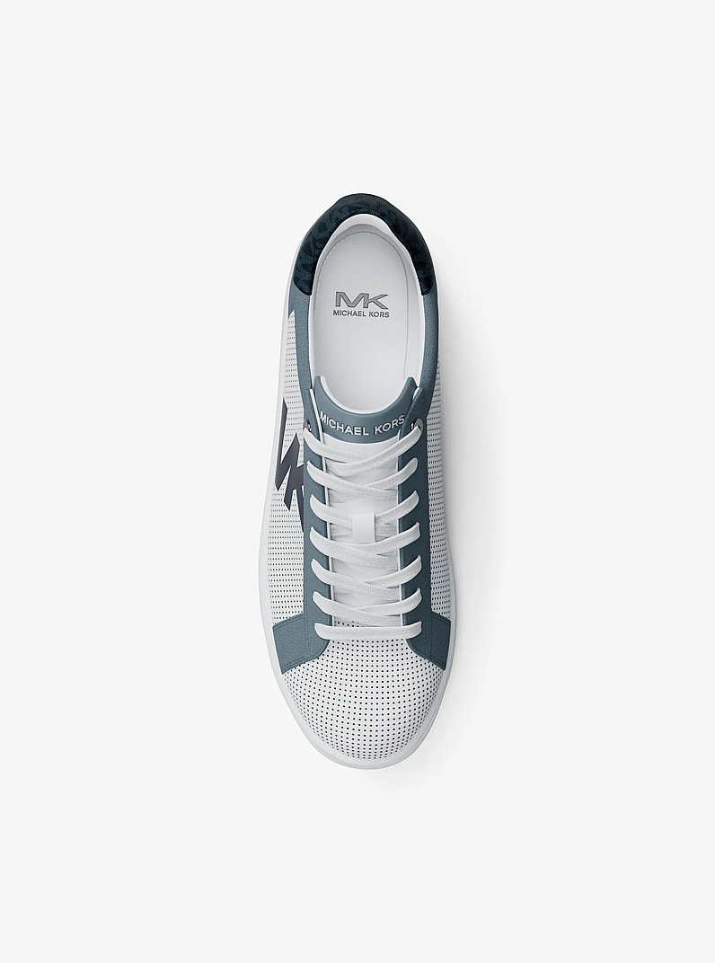 Jacob Mixed-Media Sneaker in PL OCN MLTI | Michael Kors