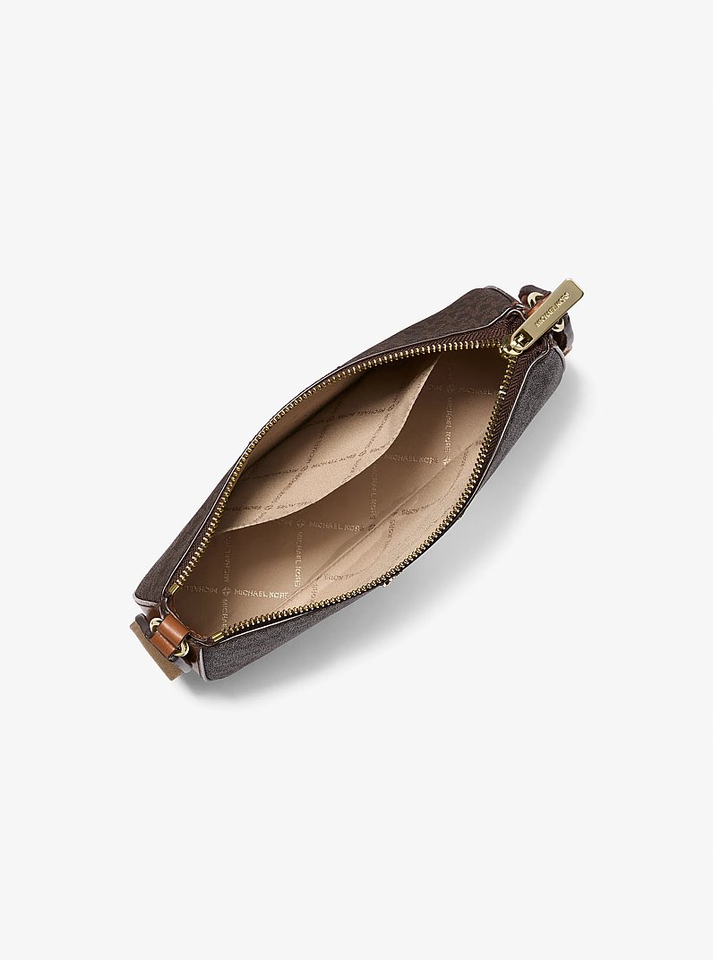 Jet Set Logo Crossbody Bag with Case for Apple Airpods Pro&reg; in BROWN | Michael Kors