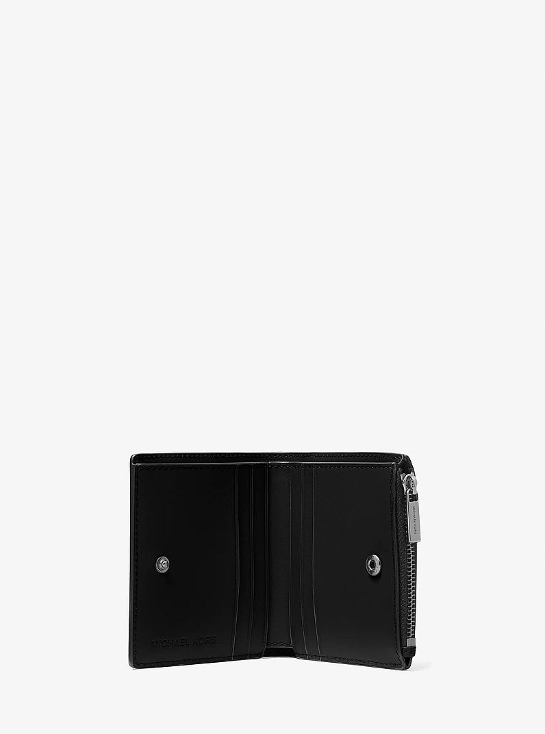 Portefeuille Edison en cuir saffiano in NOIR | Michael Kors