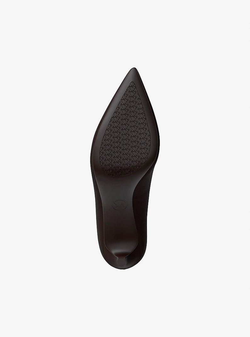 Alina Flex Suede Pump in CHOCOLATE | Michael Kors