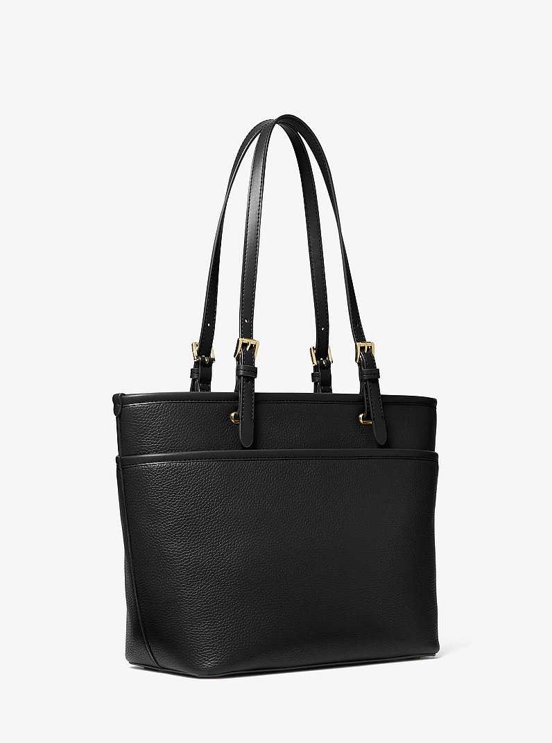 Winston Medium Pebbled Leather Tote Bag in BLACK | Michael Kors