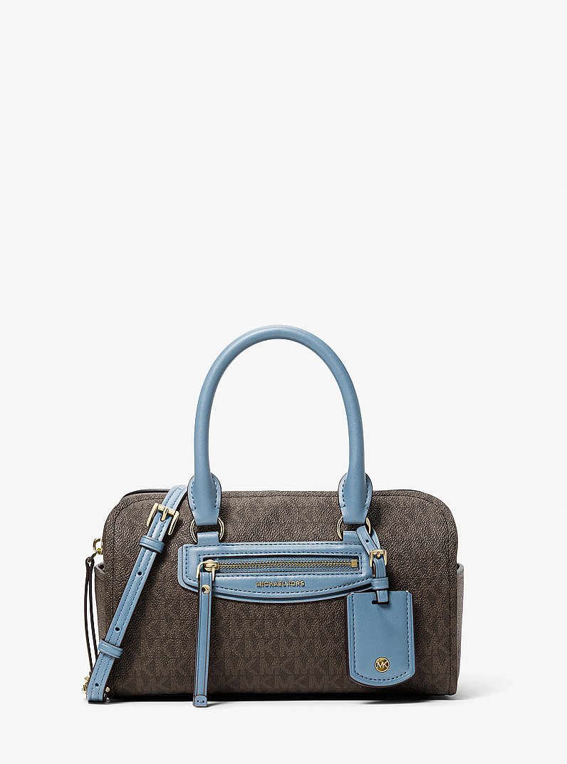 Extra kis m&eacute;retű, jellegzetes log&oacute;mint&aacute;s Jet Set Travel keresztp&aacute;ntos sportt&aacute;ska in CHAMBRAY | Michael Kors