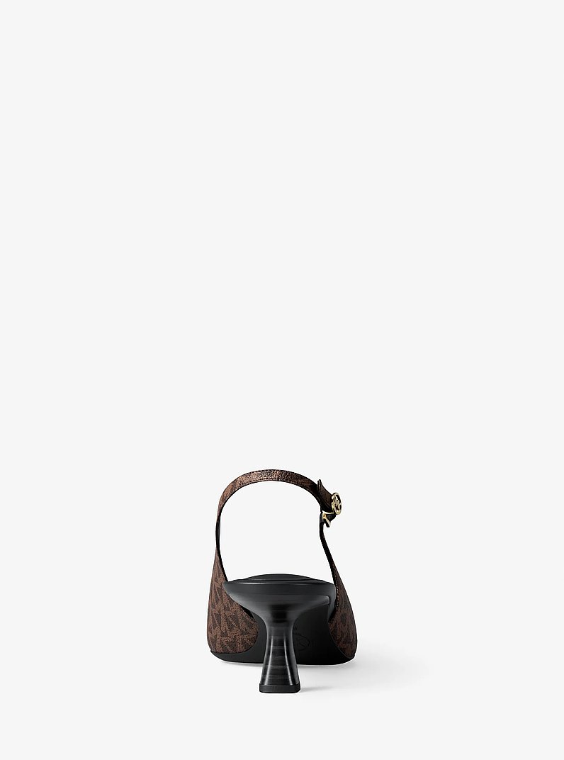 Amali Signature Logo Pump in MARR&Oacute;N | Michael Kors
