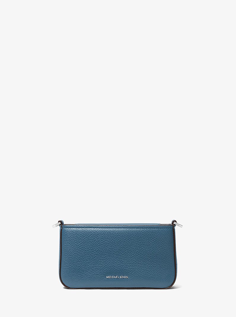Bryant Small Pebbled Leather Convertible Pochette in DK CHAMBRAY | Michael Kors