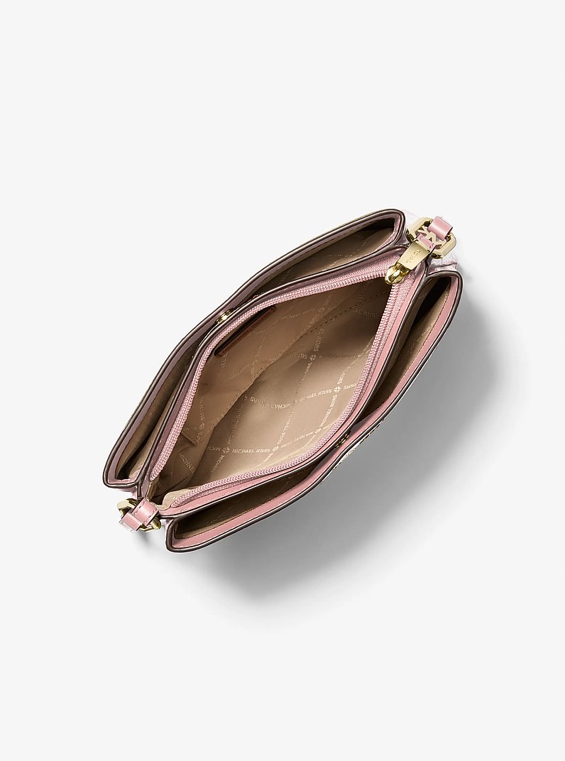 Trisha Medium Pebbled Leather Crossbody Bag in POWDER BLUSH | Michael Kors