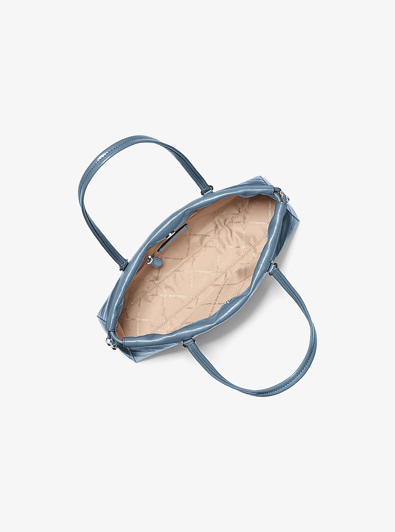 Petit sac &agrave; &eacute;paule Matilda cintr&eacute; in DENIM | Michael Kors