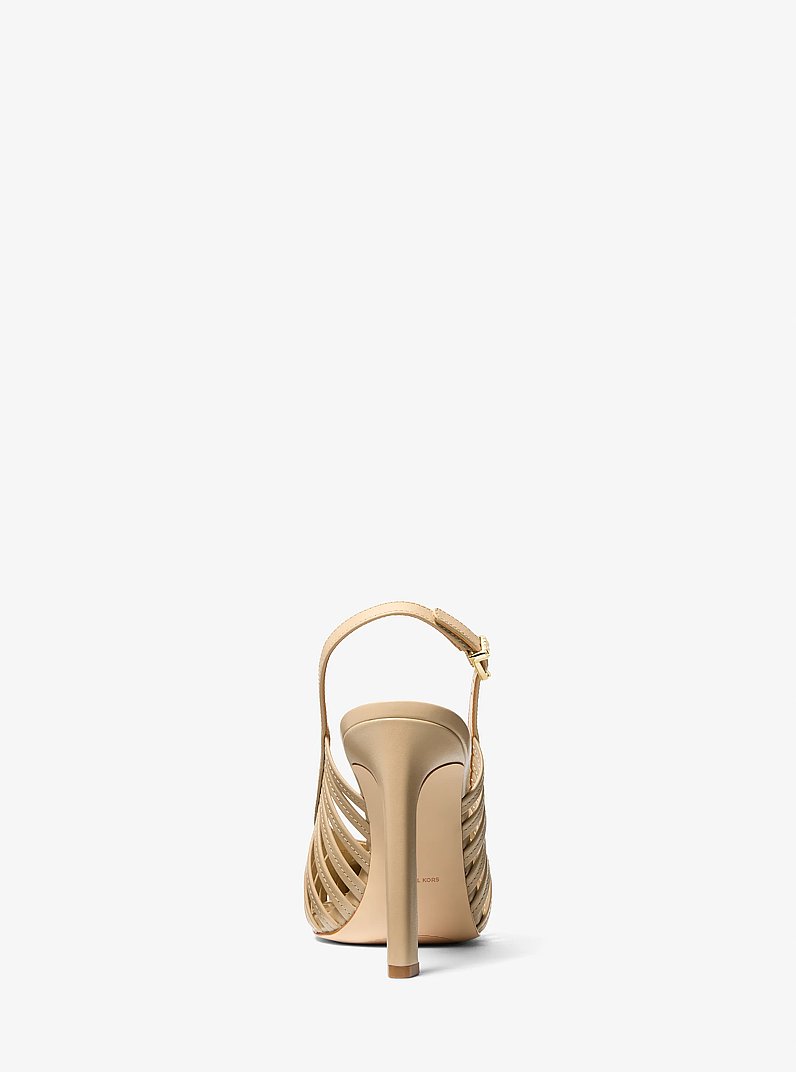 Adriana Leather Pump in KHAKI | Michael Kors