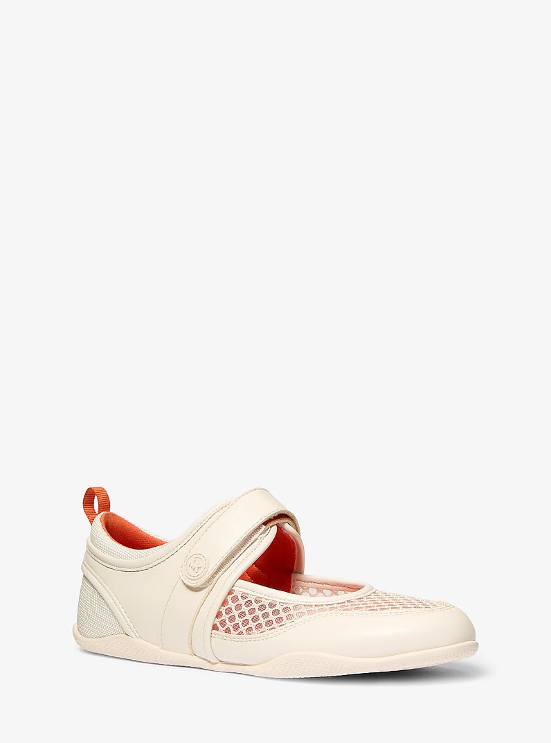 Sneaker Kyler modello Mary Jane in PANNA | Michael Kors