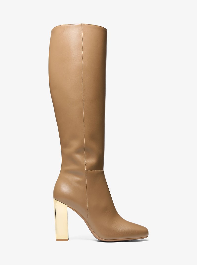 Matilda Leather Boot in HUSK | Michael Kors
