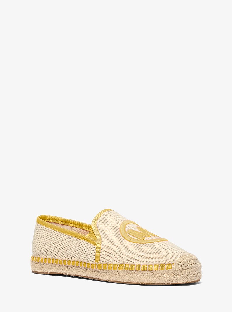 Hastings Two-Tone Cotton Blend Canvas Espadrille in DAISY YELLOW | Michael Kors