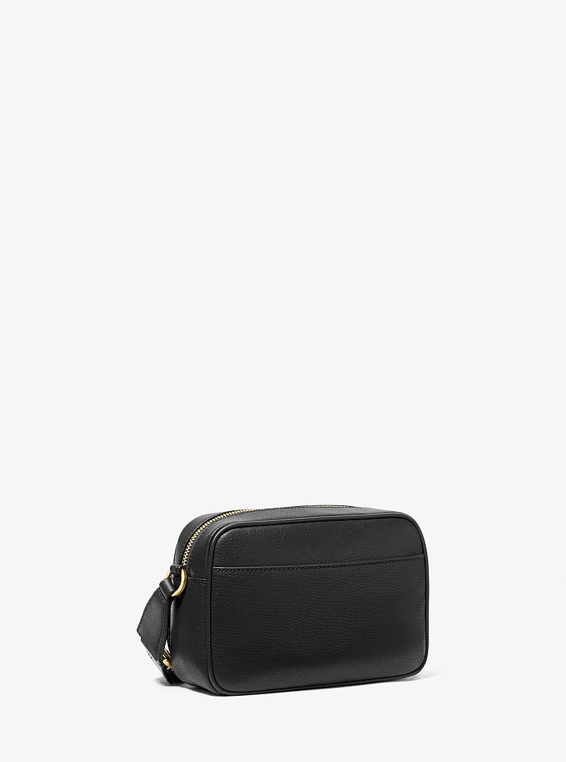 Sac &agrave; bandouli&egrave;re Jet Set de taille moyenne en cuir avec &eacute;tui pour AirPods&nbsp;Pro&reg; d'Apple in NOIR | Michael Kors