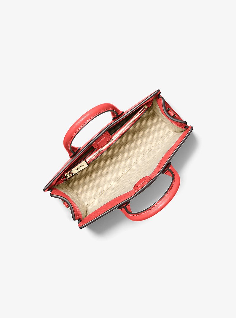 Scarlett Extra-Small Leather Crossbody Bag in BURNT SIENNA | Michael Kors