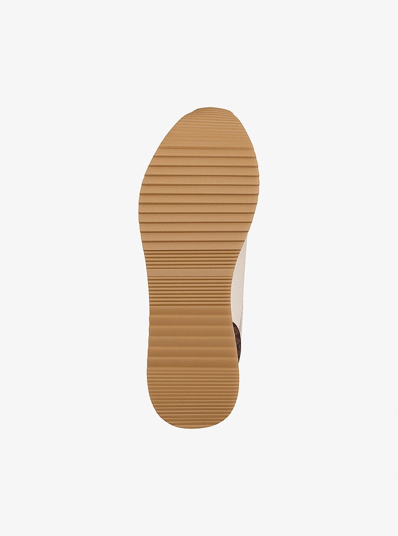 Hattie Mixed-Media Trainer in MARR&Oacute;N MULTICOLOR | Michael Kors