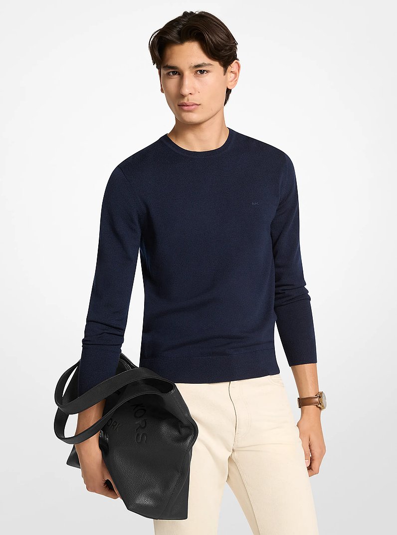 Cooper Small Logo Embossed Tote Bag in BLACK | Michael Kors
