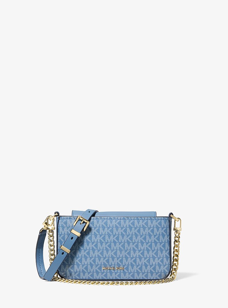 Bryant Small Signature Logo Convertible Pochette in FRENCH BLUE | Michael Kors