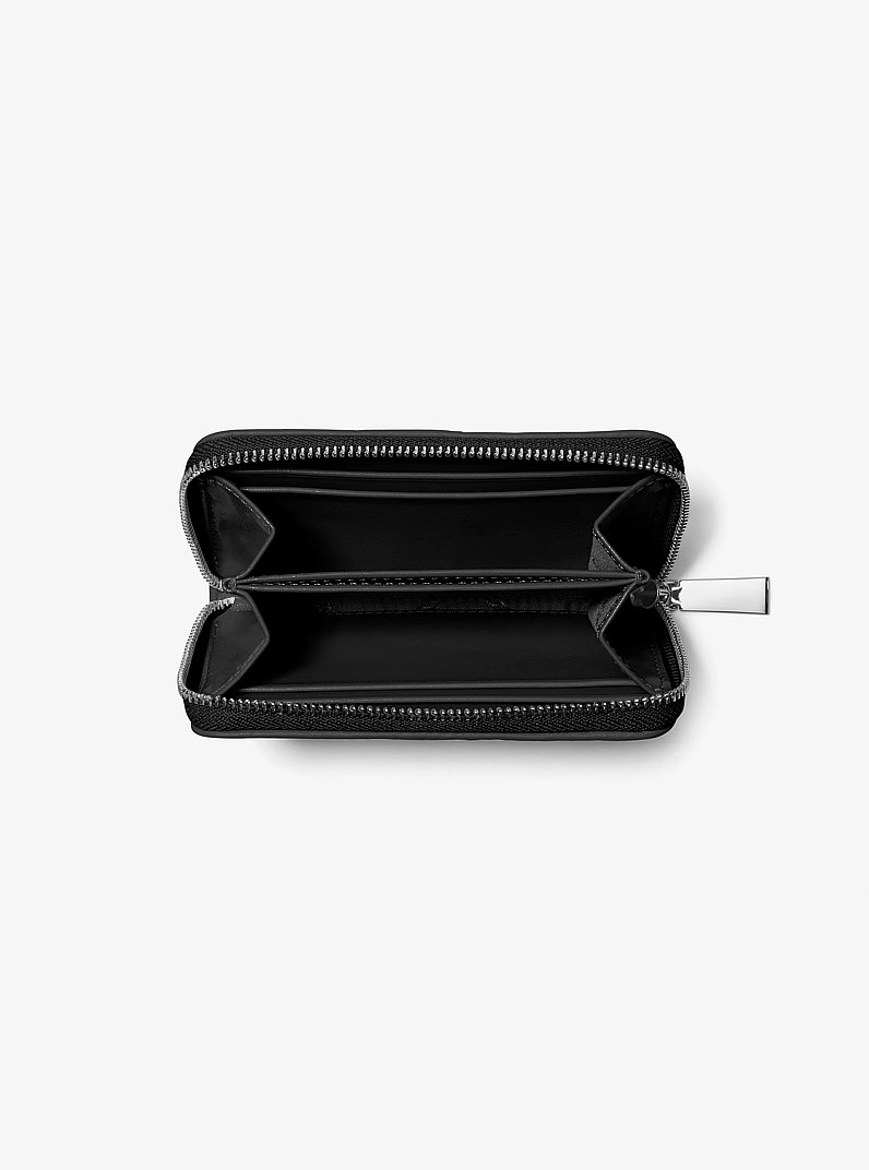 Small Quilted Leather Wallet in BLACK | Michael Kors