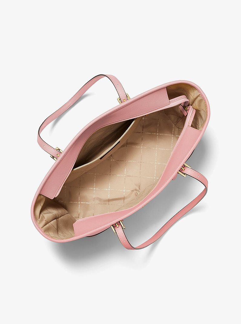 Jet Set Travel Large Saffiano Leather Tote Bag in POWDER BLUSH | Michael Kors