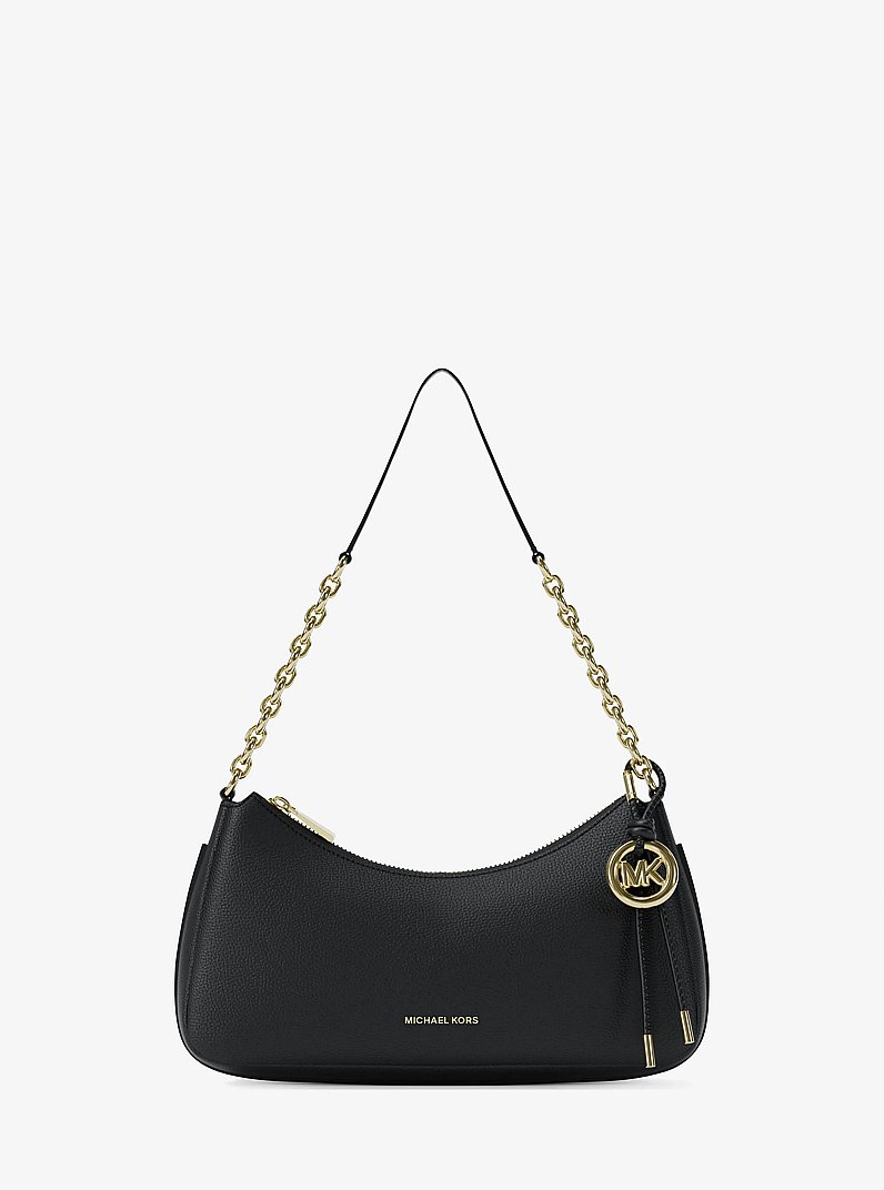 Bolso pochette Nolita mediano de piel granulada con cadena in NEGRO | Michael Kors