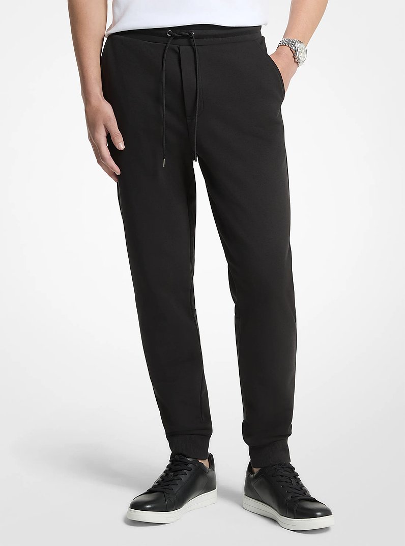 Cotton Blend Joggers in BLACK | Michael Kors