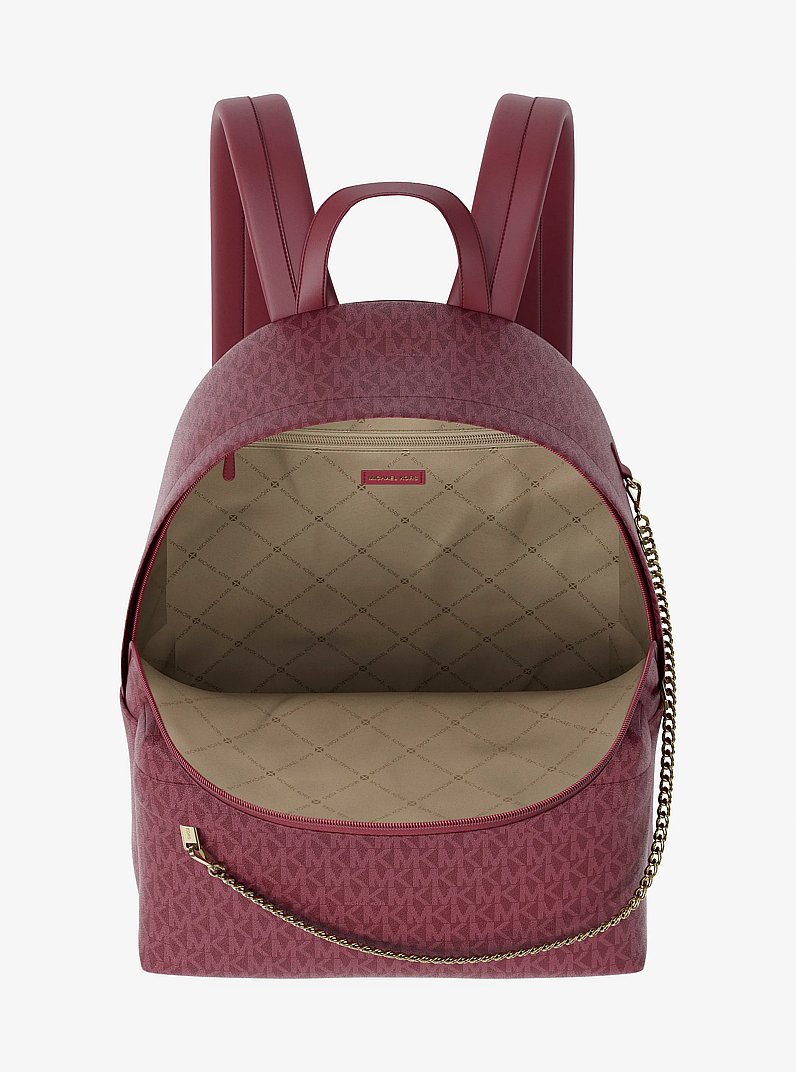 Mochila Slater grande con logotipo exclusivo in CEREZA | Michael Kors