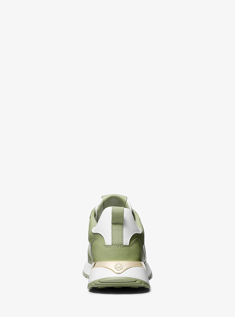Dev Two-Tone Trainer in LIGHT SAGE | Michael Kors