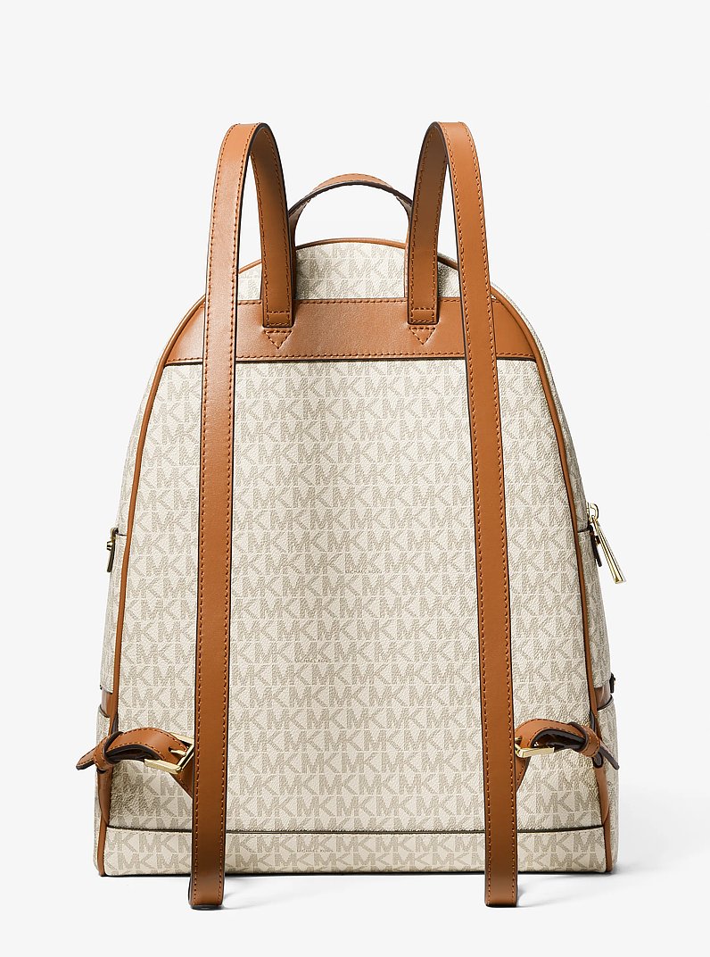 Mochila Rhea grande con logotipo in VAINILLA | Michael Kors