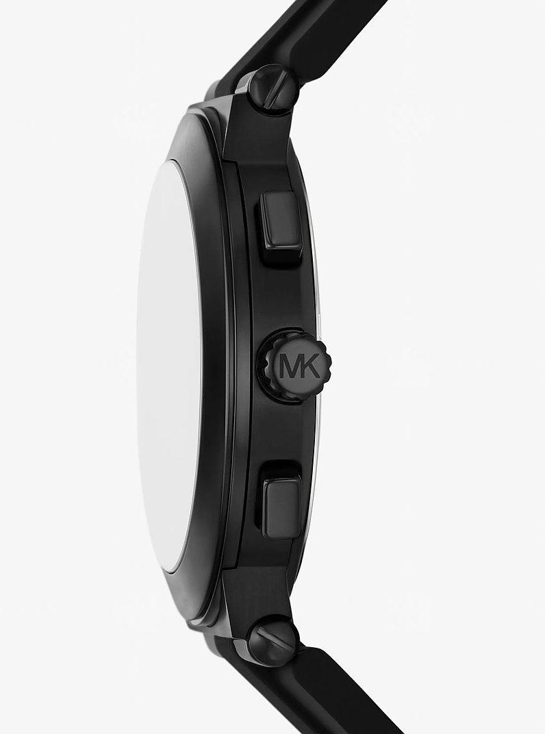 Reloj Billie oversize de silicona en tono negro in NEGRO | Michael Kors