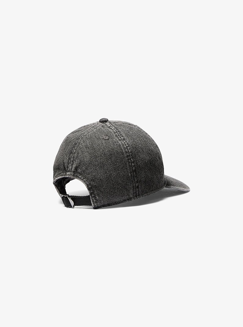 Denim Baseball Hat in CHARCOAL WASH | Michael Kors