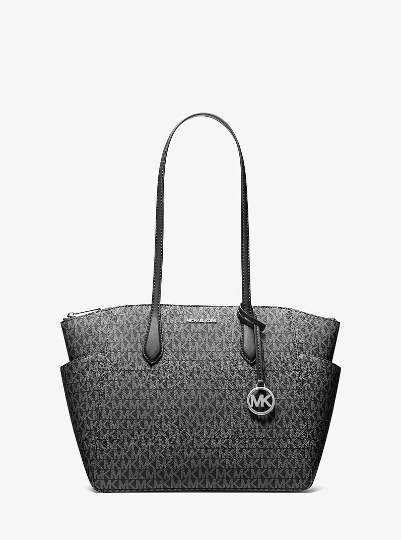Marilyn Medium Signature Logo Tote Bag in NEGRO | Michael Kors