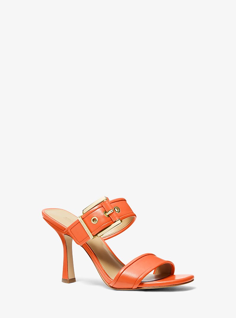 Sandale Colby en cuir in ORANGE OPTIQUE | Michael Kors