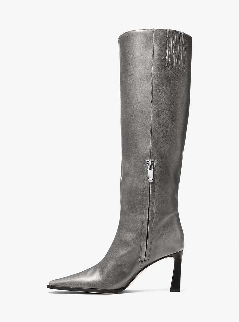 Stiefel Darrah aus poliertem Leder in STORM | Michael Kors