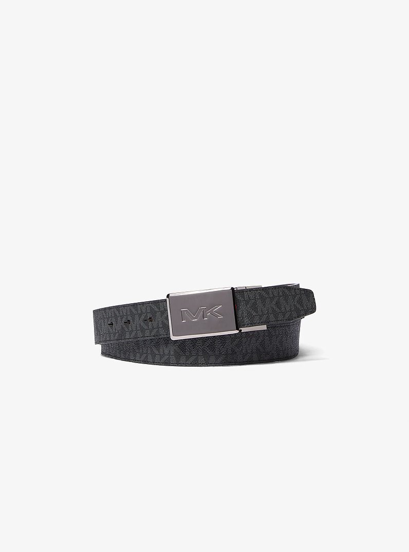 Reversible Signature Logo Belt in BROWN/BLACK | Michael Kors