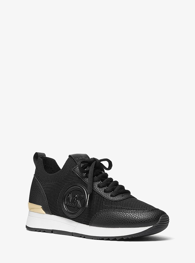 Jenkins Stretch Knit Trainer in BLACK | Michael Kors