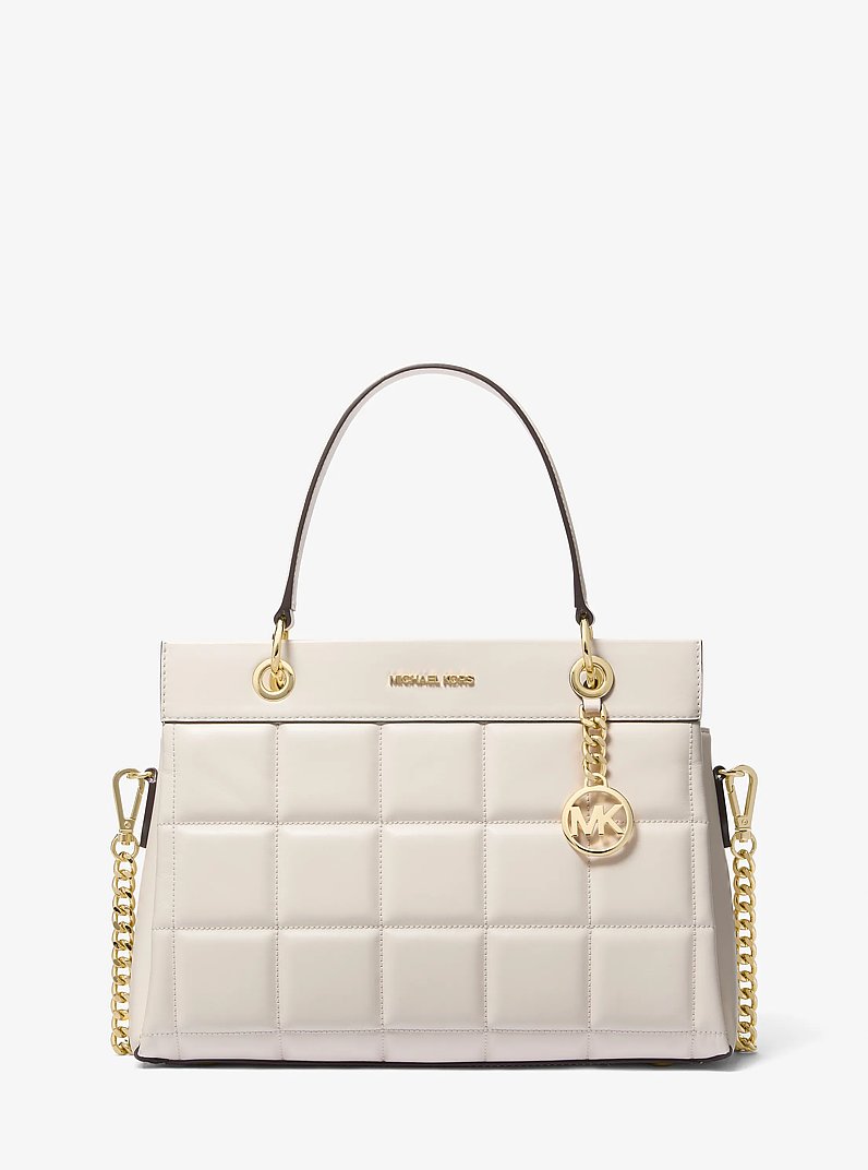 Henkeltasche Susan Medium aus abgestepptem Leder