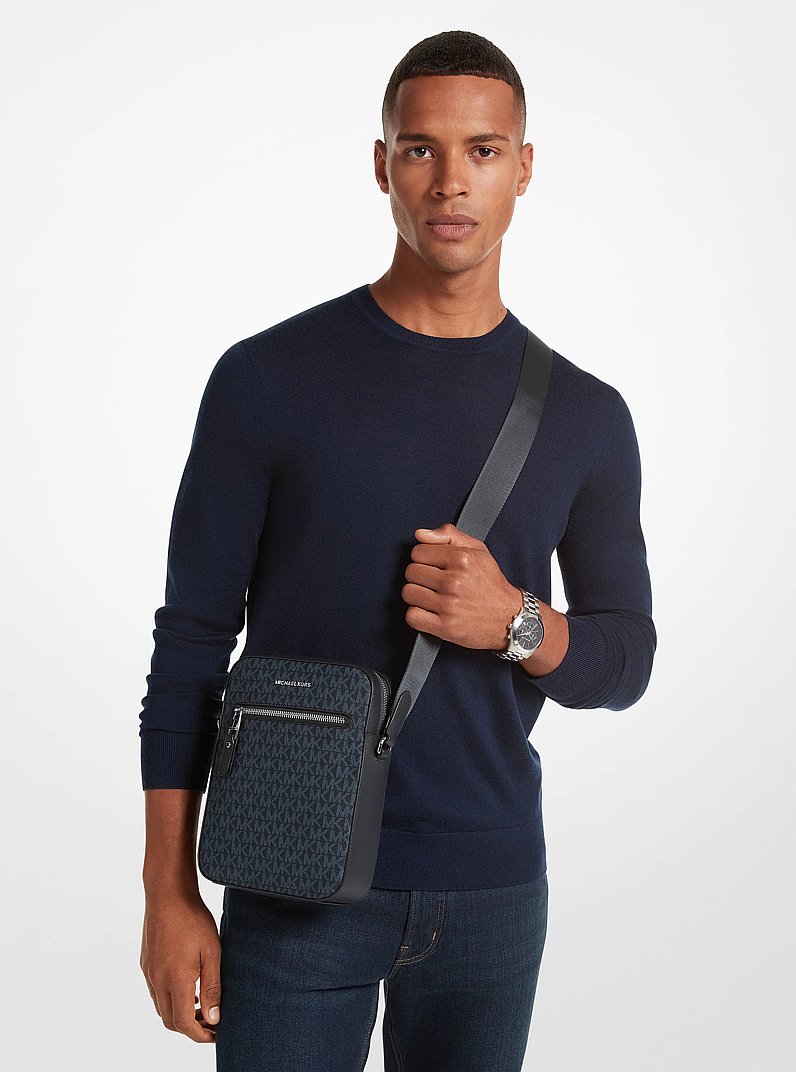 Henry Logo Flight Bag in ADML/PL BLUE | Michael Kors
