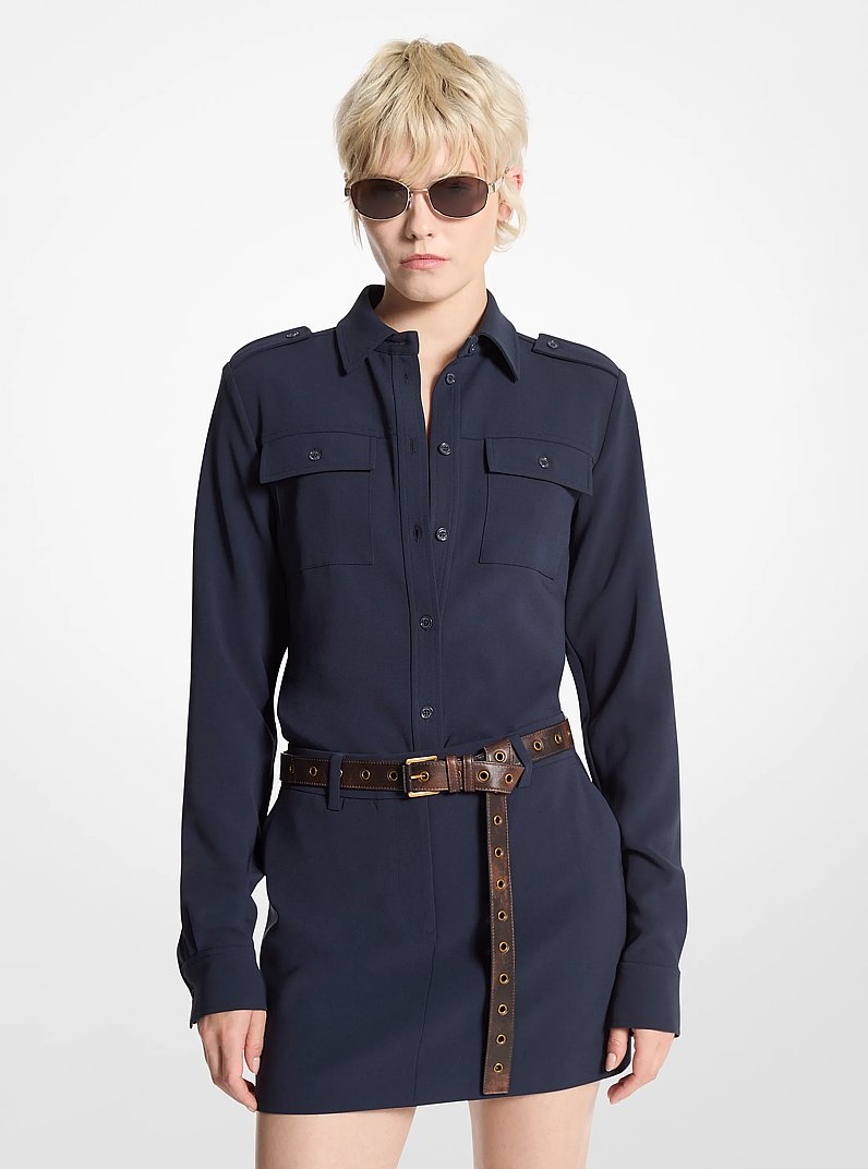 Minirock aus Krepp in ADMIRAL | Michael Kors