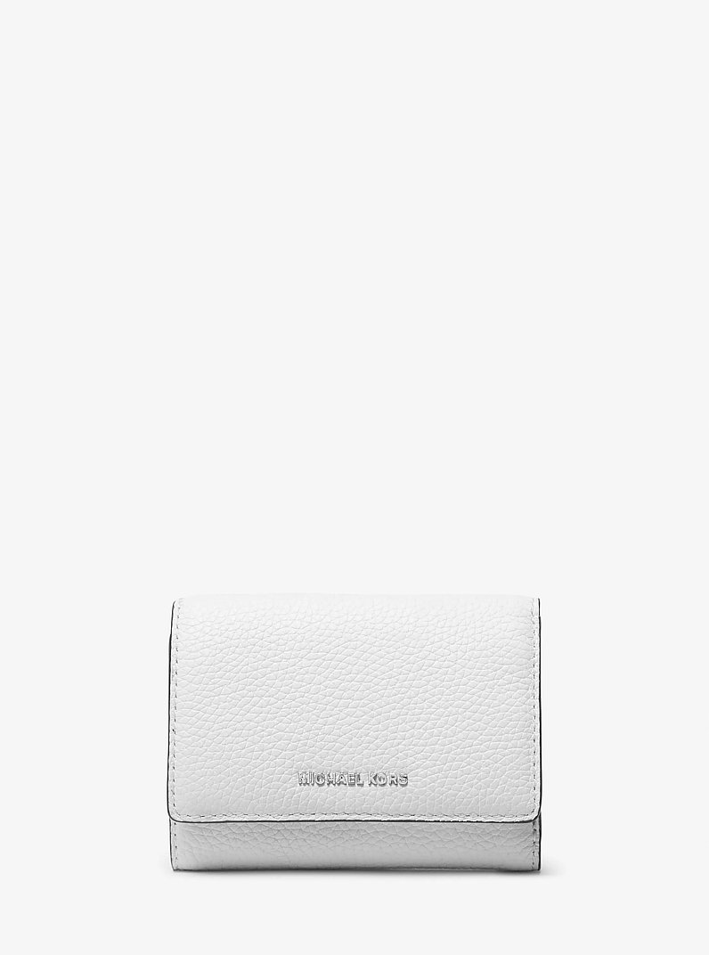 Bryant Medium Pebbled Leather Wallet in OPTIC WHITE | Michael Kors