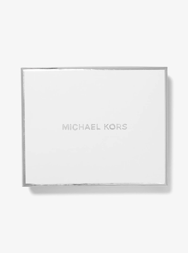 Cartera Colby peque&ntilde;a de piel con tres pliegues in BLANCO INTENSO | Michael Kors