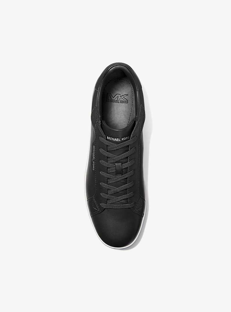 Keating Leather Sneaker in BLACK | Michael Kors