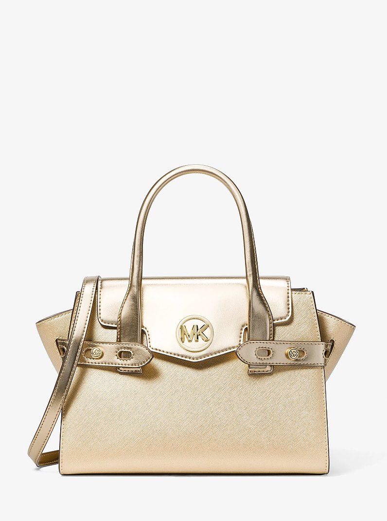Carmen Medium Metallic Belted Satchel