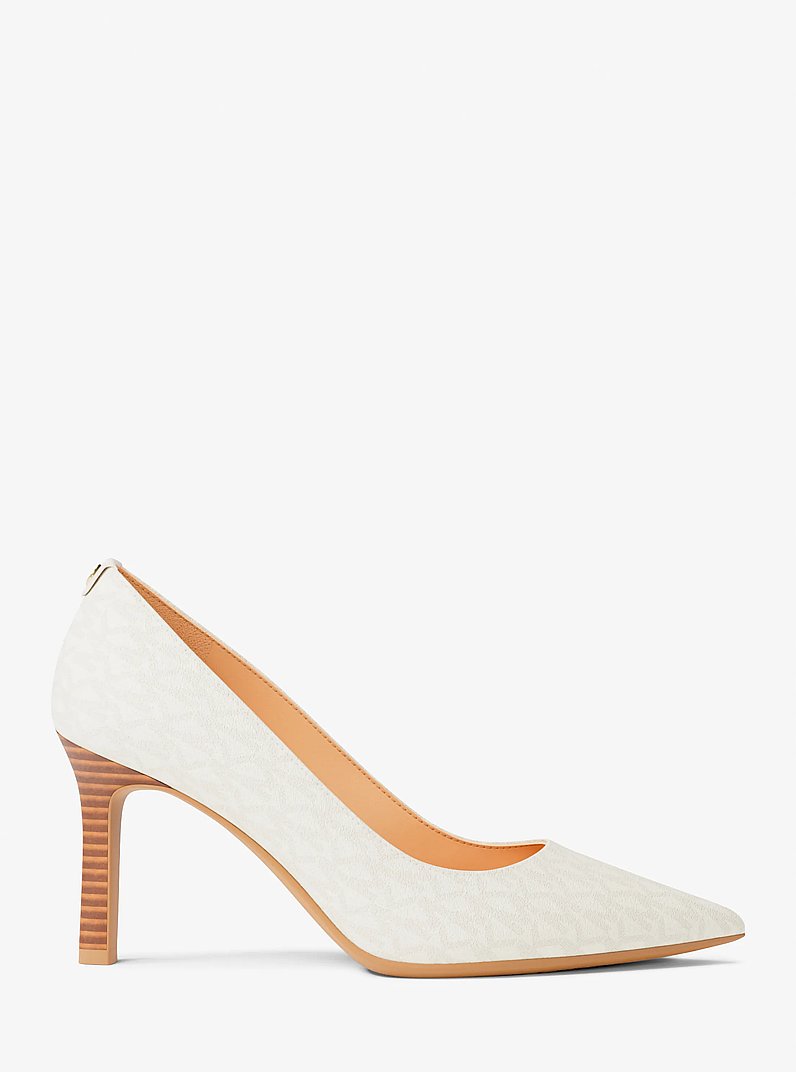Willa Signature Logo Pump in VANILLA | Michael Kors
