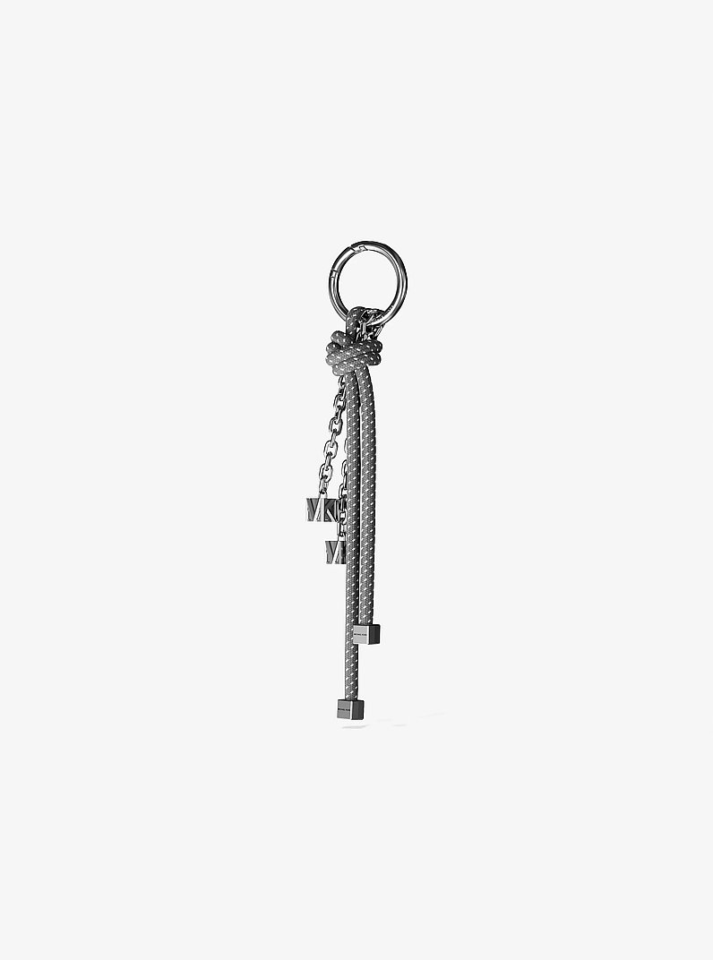 Silver-Tone and Speckled Cord Bag Charm in TEMP&Ecirc;TE | Michael Kors