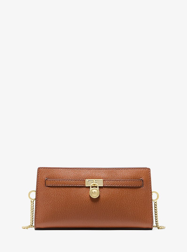 Hamilton Moderne Extra-Small Leather Convertible Crossbody Bag in LUGGAGE | Michael Kors
