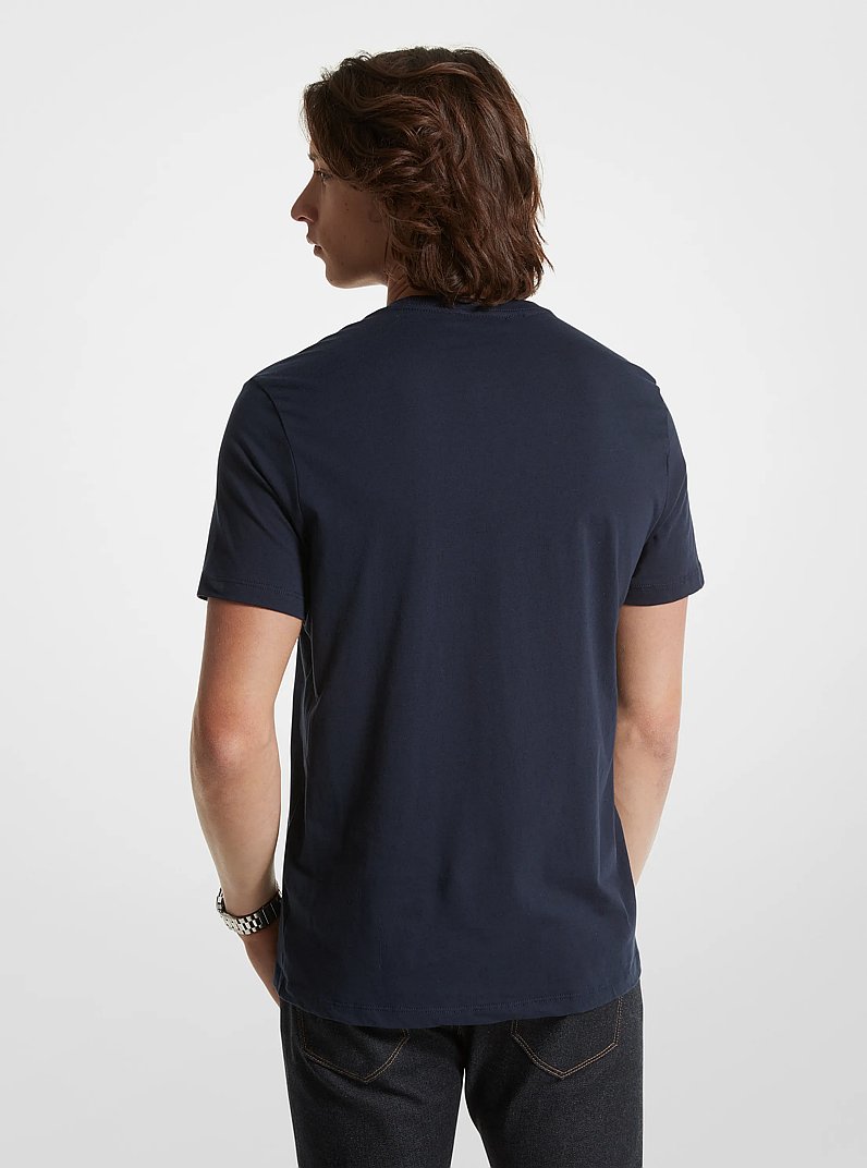 Logo Cotton T-shirt in MIDNIGHT | Michael Kors