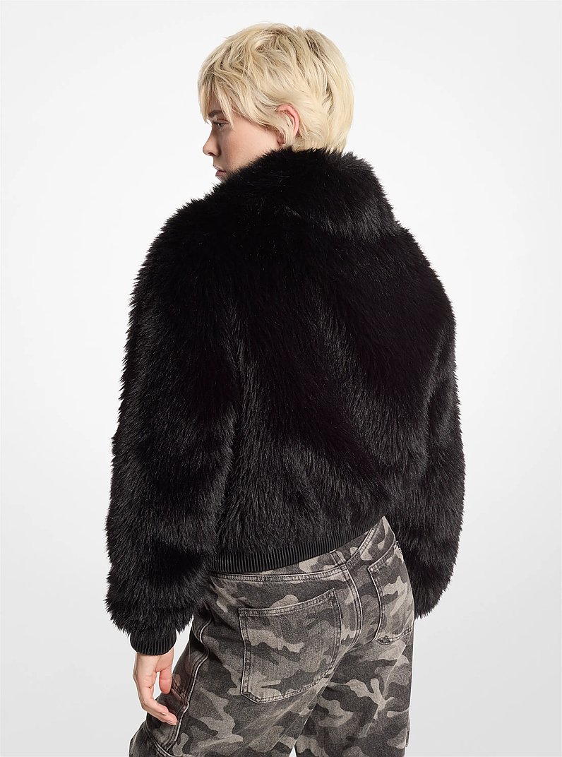 Faux Fur Bomber Jacket