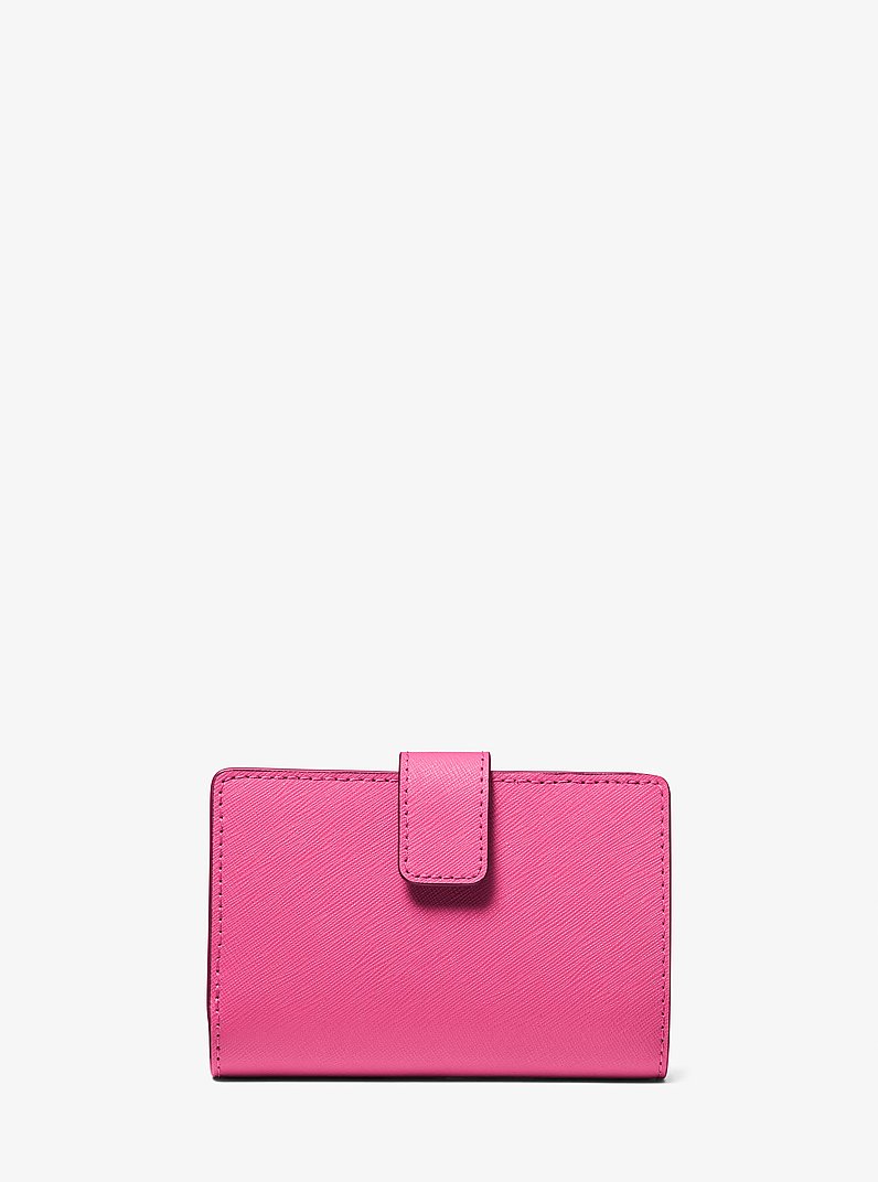 Medium Saffiano Leather Wallet in DRAGONFRUIT | Michael Kors