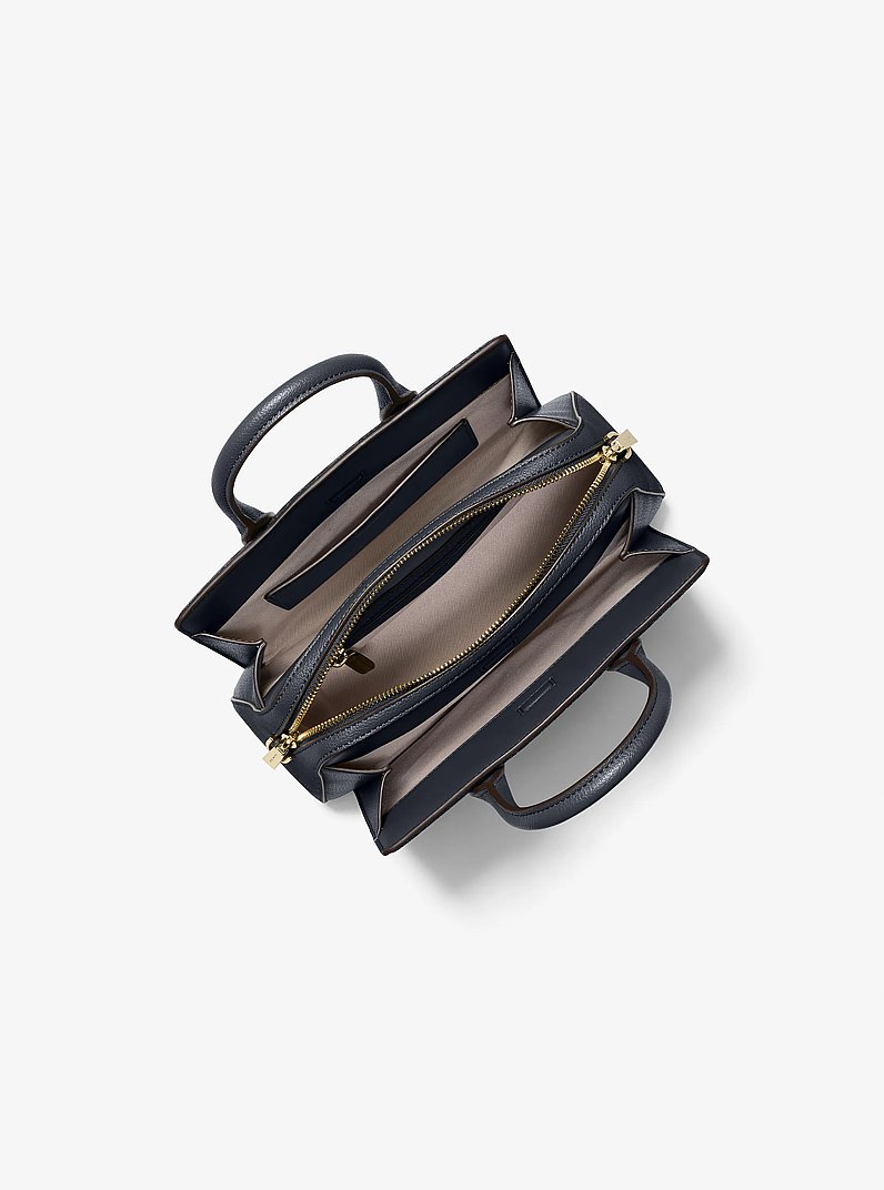 Borsa a mano Laila piccola con logo in NOTTE | Michael Kors