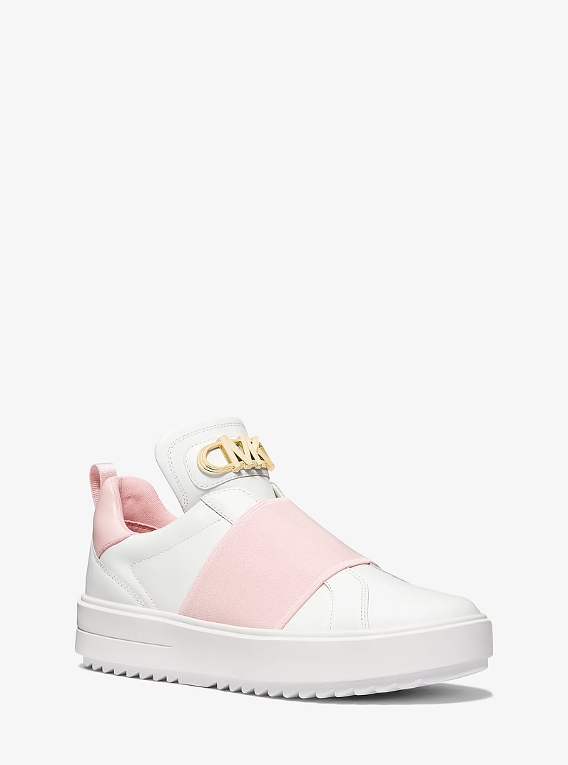 Emmett Embellished Leather Slip-On Sneaker in MAIS | Michael Kors